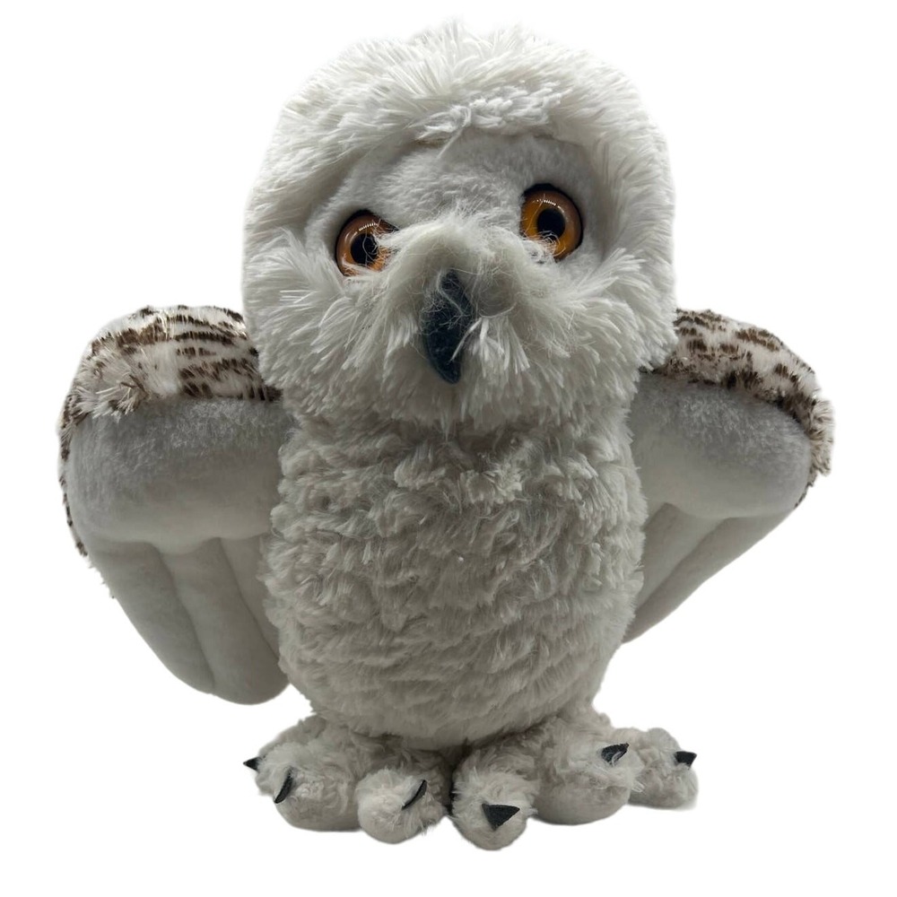 Wild Republic Snowy Owl Plush Stuffed Animal Realistic White Bird Toy